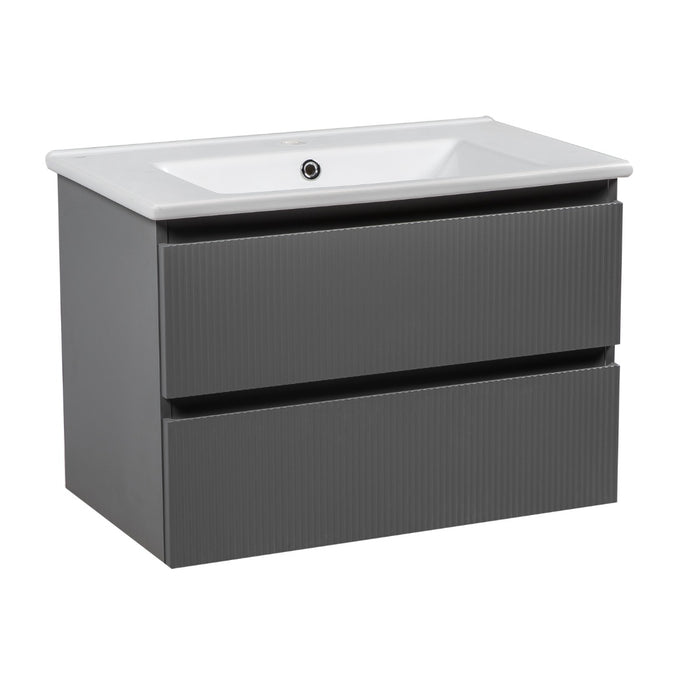 Edison Wood Gray Matte Bathroom Vanity Gray Matte 1