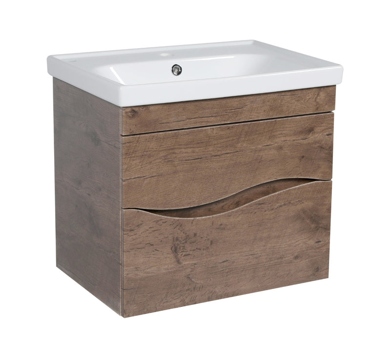 Wave Wood Rosewood Bathroom Vanity Rosewood 1