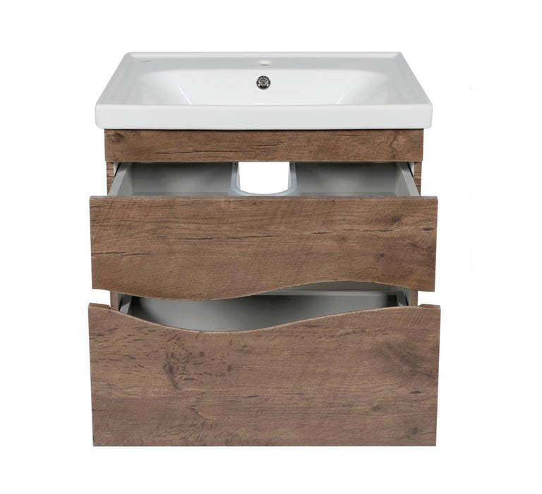Wave Wood Rosewood Bathroom Vanity Rosewood 4