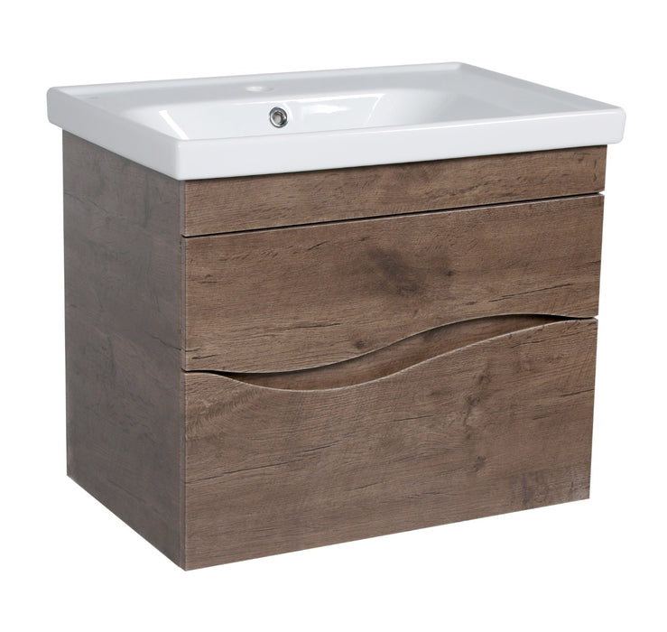 Wave Wood Rosewood  Bathroom Vanity Rosewood 1