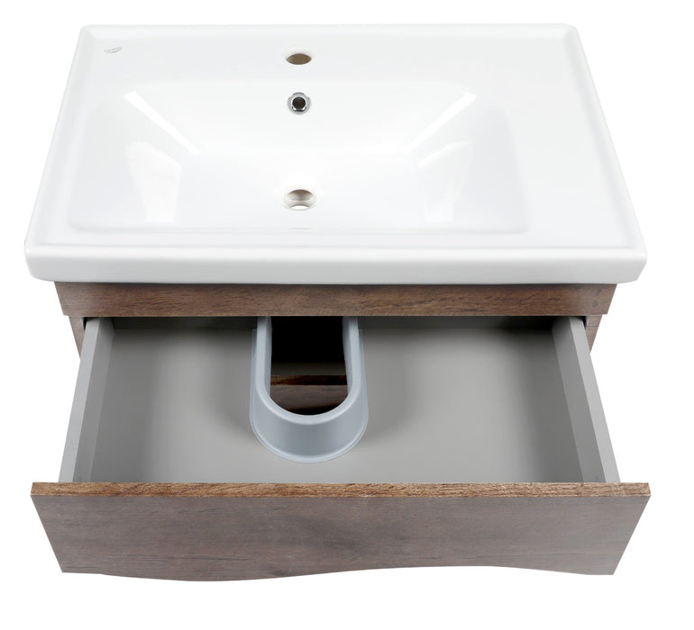 Wave Wood Rosewood  Bathroom Vanity Rosewood 4