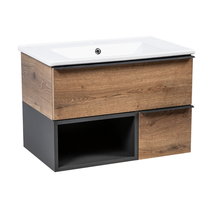 Monroe Wood Antracite Alicante Bathroom Vanity Antracite Alicante 1