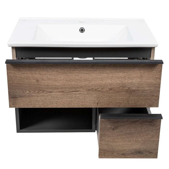 Monroe Wood Antracite Alicante Bathroom Vanity Antracite Alicante 4