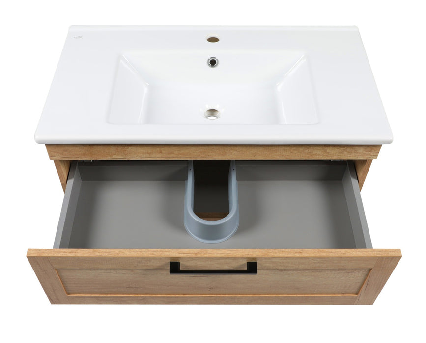 Palm Beach Wood Teak Natural Bathroom Vanity Teak Natural 5