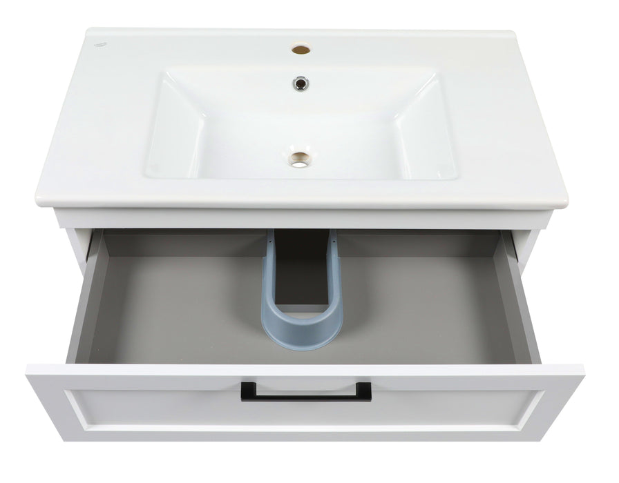 Palm Beach Wood White Matte Bathroom Vanity White Matte 3