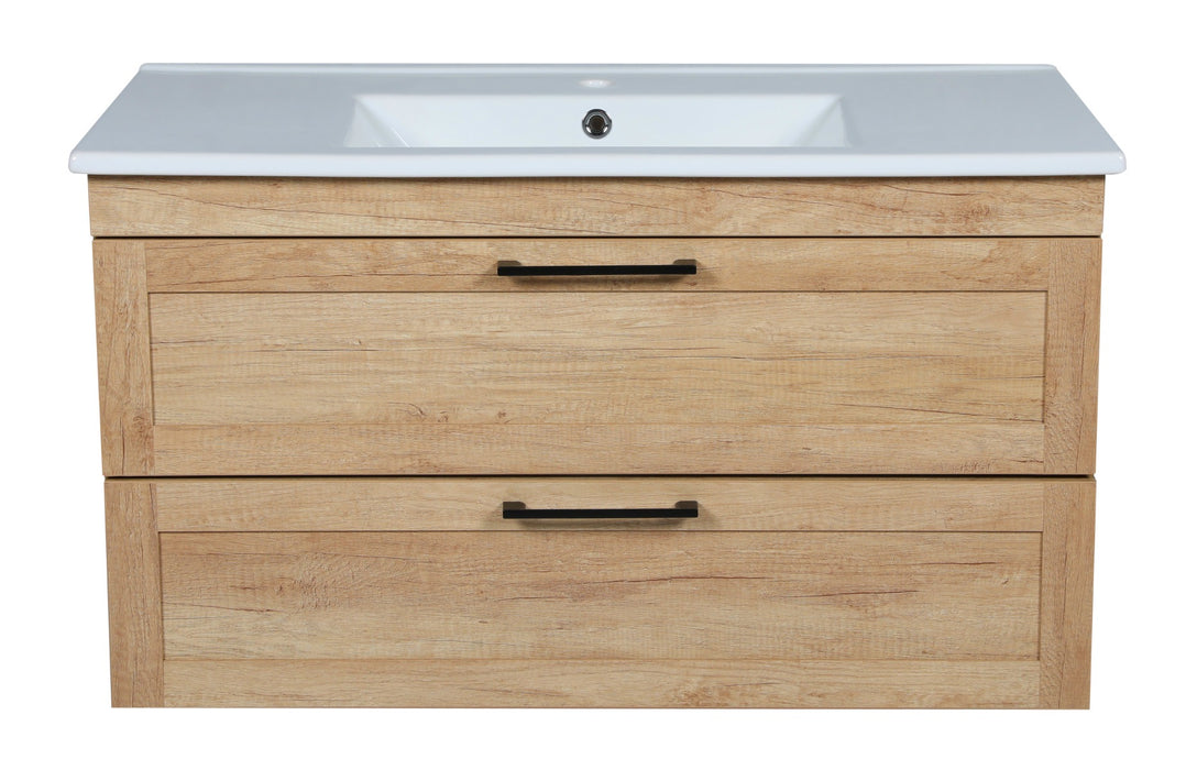 Palm Beach Wood Teak Natural Bathroom Vanity Teak Natural 7