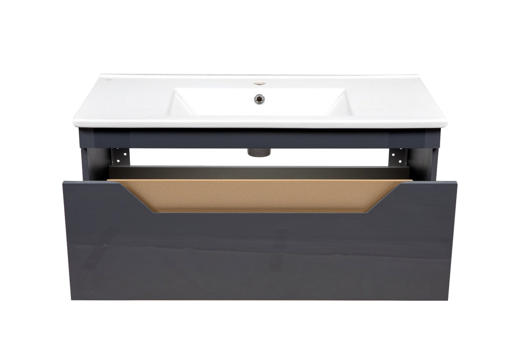 Troy Wood Graphite  Bathroom Vanity Graphite 4