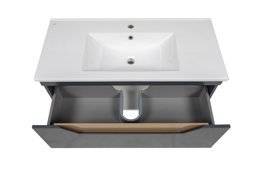 Troy Wood Graphite  Bathroom Vanity Graphite 6