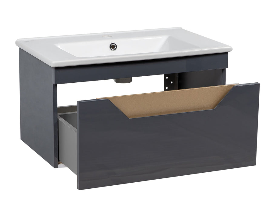 Troy Wood Graphite Glossy Bathroom Vanity Graphite Glossy 3