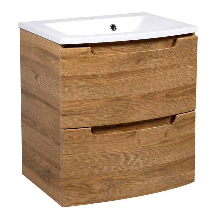 Delux Wood Teak Natural  Bathroom Vanity Teak Natural 1