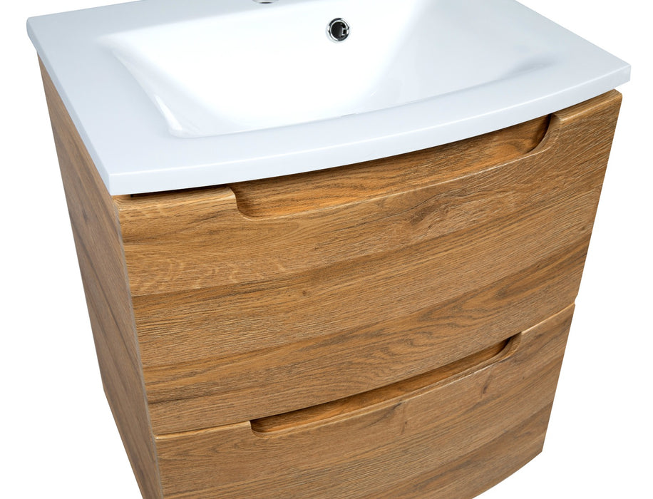 Delux Wood Teak Natural Bathroom Vanity Teak Natural 6