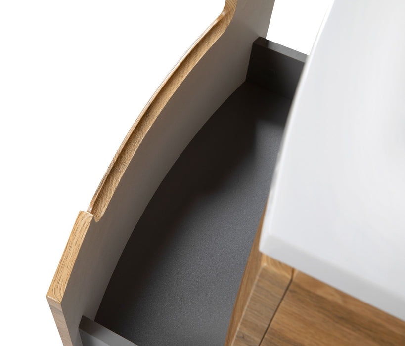 Delux Wood Teak Natural Bathroom Vanity Teak Natural 7