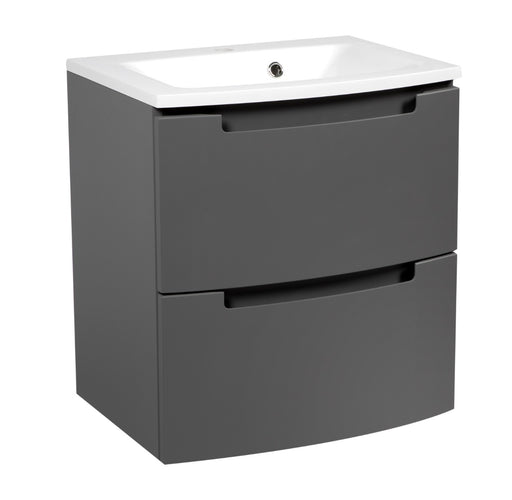 Delux Wood Gray Matte Bathroom Vanity Gray Matte 1