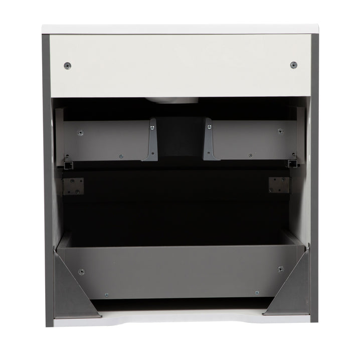 Delux Wood Gray Matte Bathroom Vanity Gray Matte 5