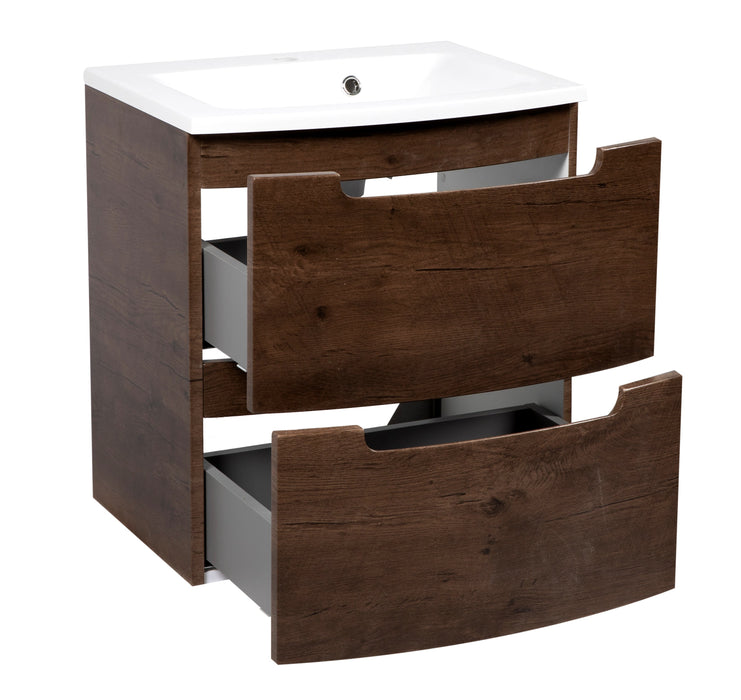 Delux Wood Rosewood  Bathroom Vanity Rosewood 3