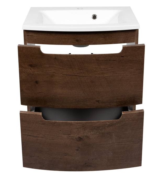 Delux Wood Rosewood  Bathroom Vanity Rosewood 6