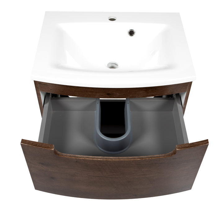 Delux Wood Rosewood  Bathroom Vanity Rosewood 4