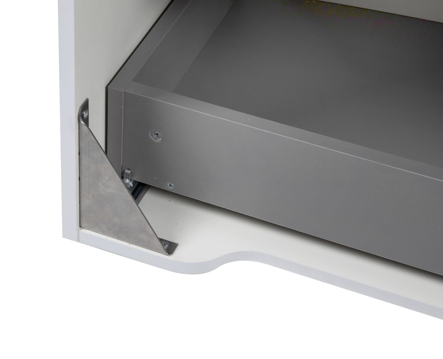 Delux Wood White Glossy Bathroom Vanity White Glossy 6