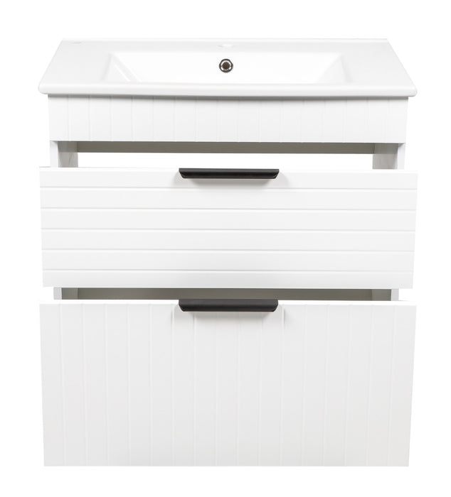 Trevi Wood White Matte Bathroom Vanity White Matte 3