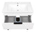 Trevi Wood White Matte Bathroom Vanity White Matte 5