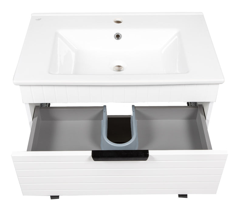 Trevi Wood White Matte Bathroom Vanity White Matte 5