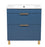 Trevi Wood Blue Matte Bathroom Vanity Blue Matte 4