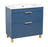Trevi Wood Blue Matte Bathroom Vanity Blue Matte 1