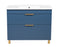 Trevi Wood Blue Matte Bathroom Vanity Blue Matte 4