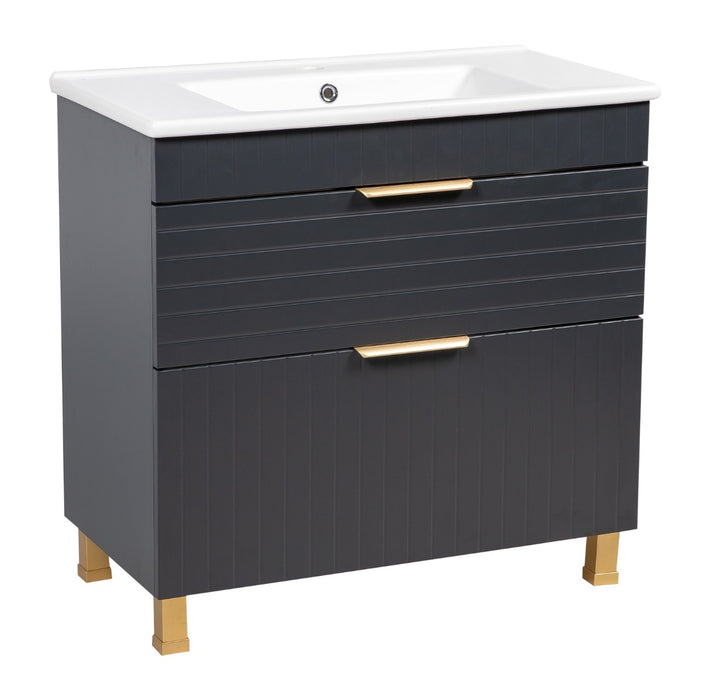 Trevi Wood Antracite  Bathroom Vanity Antracite 1