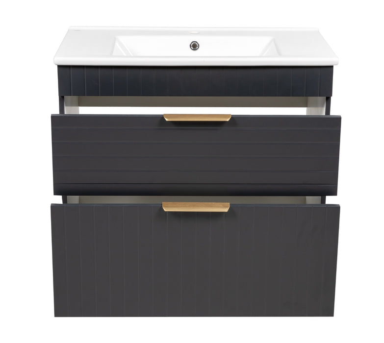 Trevi Wood Antracite  Bathroom Vanity Antracite 3