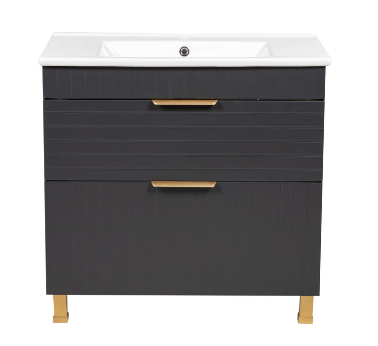 Trevi Wood Antracite  Bathroom Vanity Antracite 4