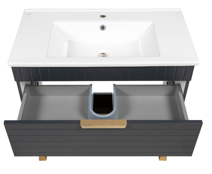 Trevi Wood Antracite  Bathroom Vanity Antracite 5