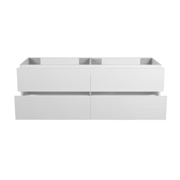 Leonardo Wood White Matte Bathroom Vanity White Matte 2