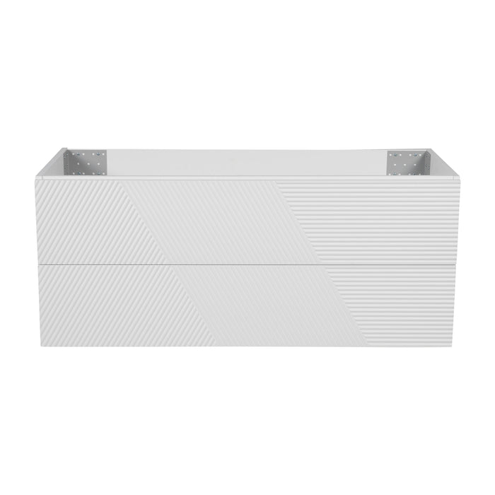 Leonardo Wood White Matte Bathroom Vanity White Matte 1