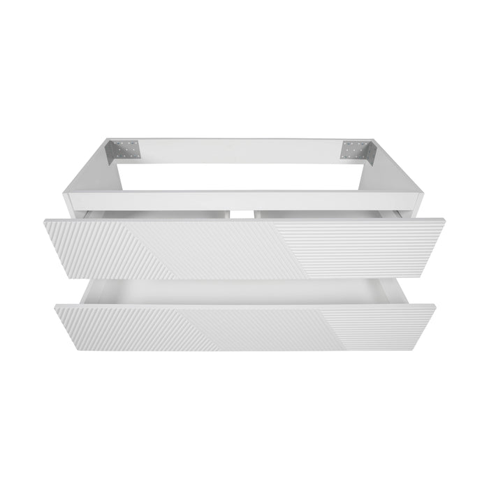 Leonardo Wood White Matte Bathroom Vanity White Matte 2