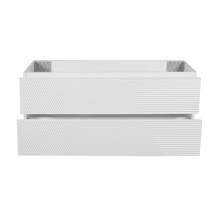Leonardo Wood White Matte Bathroom Vanity White Matte 3