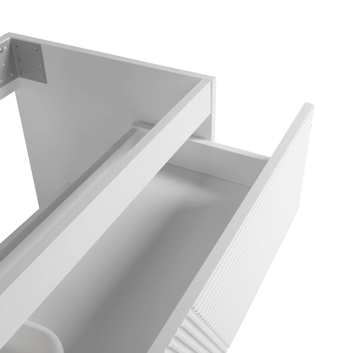 Leonardo Wood White Matte Bathroom Vanity White Matte 5