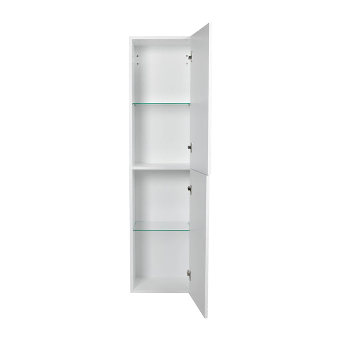 Leonardo Wood White Matte Bathroom Vanity White Matte 2