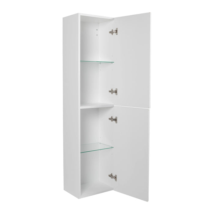 Leonardo Wood White Matte Bathroom Vanity White Matte 3