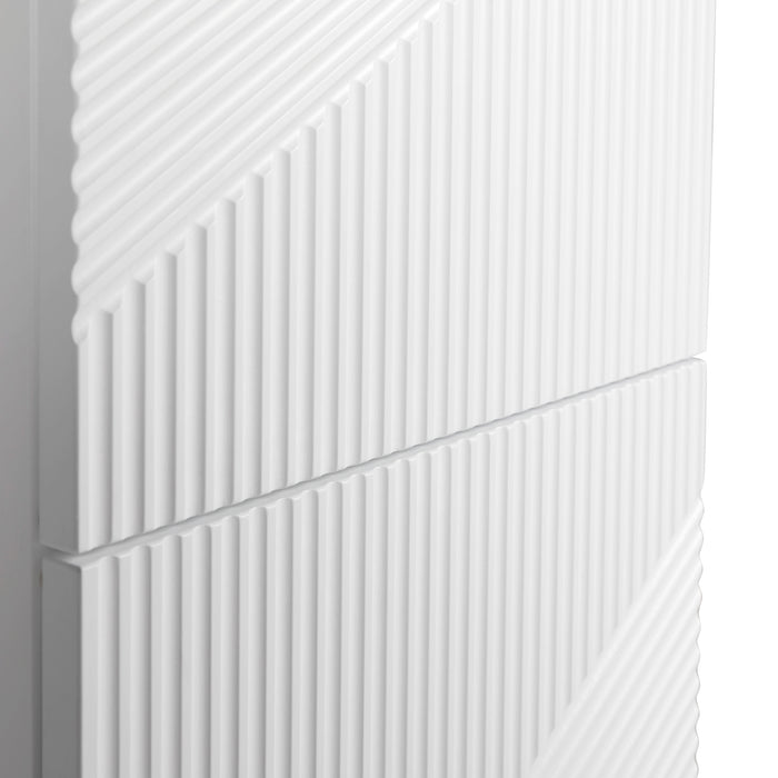 Leonardo Wood White Matte Bathroom Vanity White Matte 6