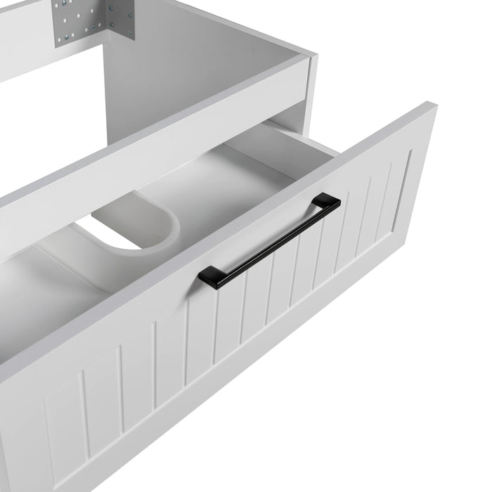 Raphael Wood White Matte Bathroom Vanity White Matte 4