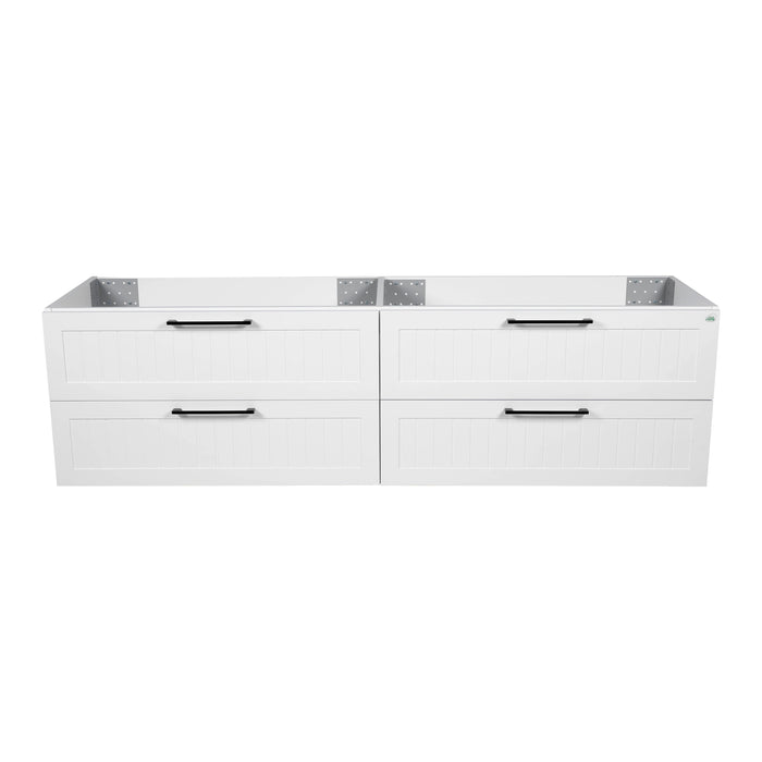 Raphael Wood White Matte Bathroom Vanity White Matte 1