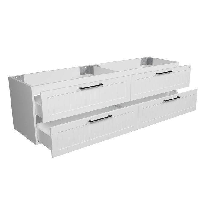 Raphael Wood White Matte Bathroom Vanity White Matte 2