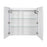 Summer Wood White Matte Medicine Cabinet White Matte 4