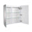 Summer Wood White Matte Medicine Cabinet White Matte 5