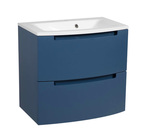 Delux Wood Blue Matte Bathroom Vanity Blue Matte 1
