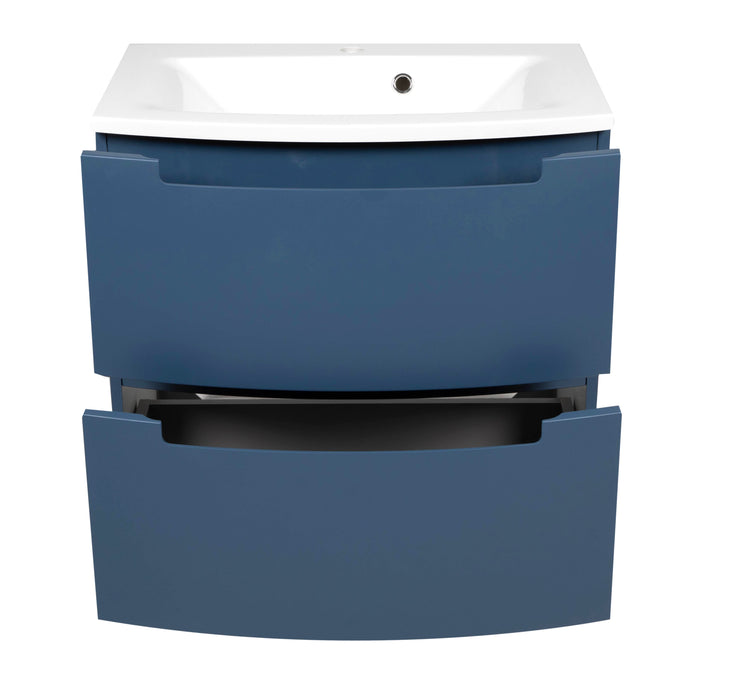 Delux Wood Blue Matte Bathroom Vanity Blue Matte 3