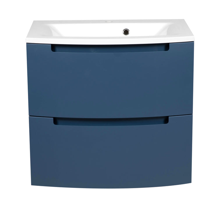Delux Wood Blue Matte Bathroom Vanity Blue Matte 2