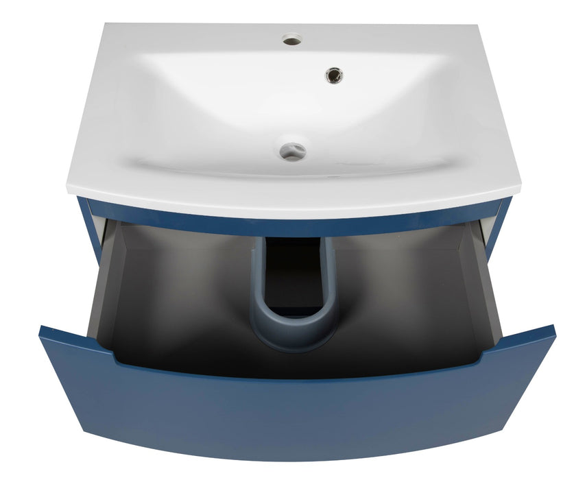 Delux Wood Blue Matte Bathroom Vanity Blue Matte 5