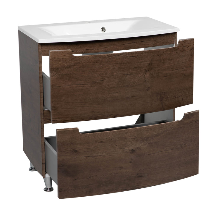 Delux Wood Rosewood  Bathroom Vanity Rosewood 5
